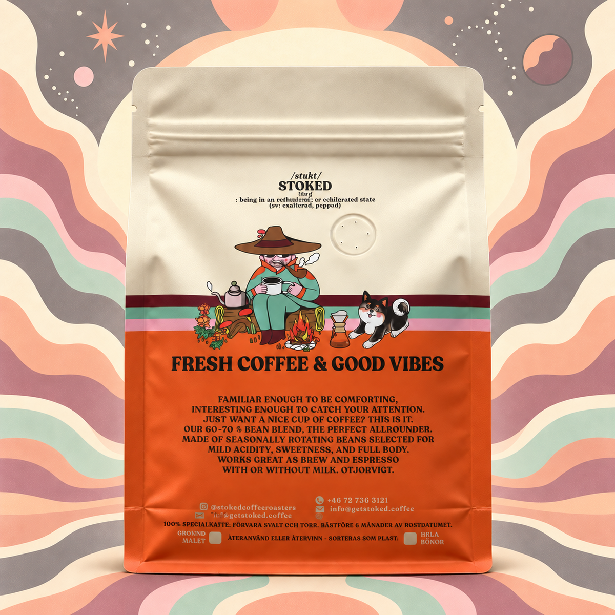 Buena Vista coffee bag back mockup – V2