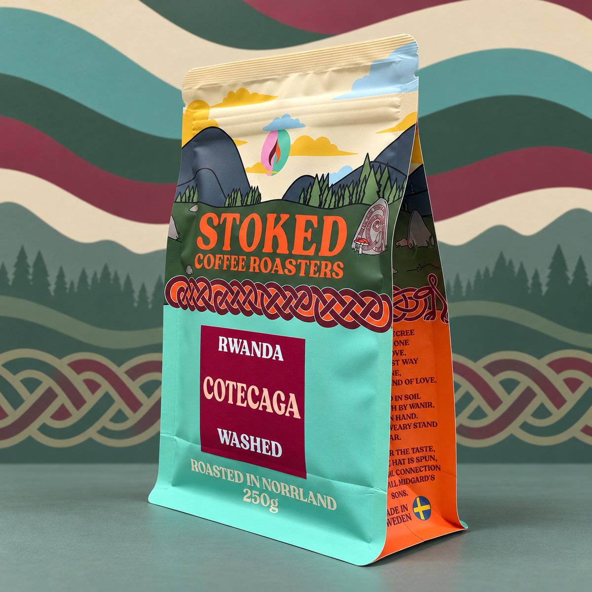 Cotecaga Washed 250 g box-bottom bag, side V2 mockup